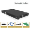 Sound Town NTA3.4DSP | MODE Audio Network 4-Ch PA/DJ Power Amplifier 4 x 450W, with DSP, FIR, Dante, PA Speaker Management with Display, Supports Low-Z 70V/100Vp-USB Flash Drive, USB Cable (Type A to Type B), Power Cord, (3) Phoenix Connector Included In the Box 