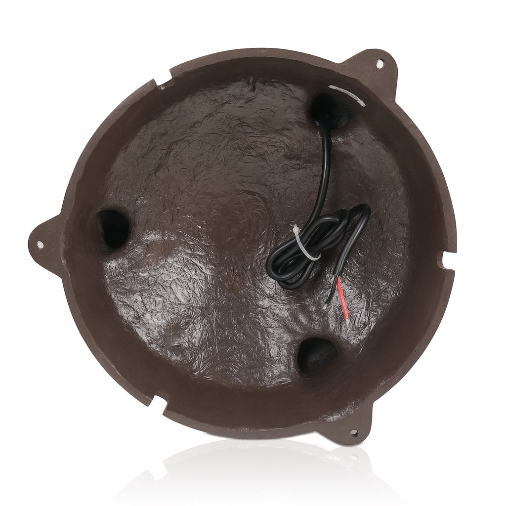 Sound Town OMNI-82BR-R | REFURBISHED: 2-Way 8" High-Fidelity Passive Outdoor 360° Landscape Speaker, Weather-Resistant, 70V/100V/8Ω, for Home & Commercial Installation, Brown - Speaker Wire Cable Connector 