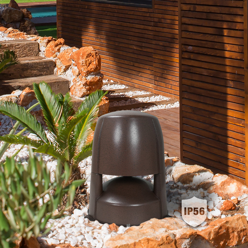 Sound Town OMNI Series IP56 Brown Landscape Speakers for Patios, Gardens, Courtyards, Theme Parks, Resorts, Hotels