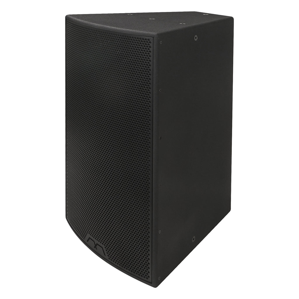 MODE Audio OS-15296 | MODE Audio OS Series 15" 2000W Full-Range Point Source Loudspeaker w/ LAVOCE Neodymium Drivers, Rotatable Horn, IP55 Weatherproof, Black - Left View