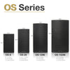 MODE Audio OS-8 | MODE Audio OS Series 8" 480W Full-Range Point Source Loudspeaker w/ LAVOCE Neodymium Drivers, Rotatable Horn, Weatherproof, U-Bracket, Black - OS Family, OS Series