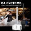 Sound Town PS-212SW106W | Powered Portable PA System with Dual 12" 2400W Subwoofer, Column Array Loudspeaker, Mounting Pole, White for Weddings Churches, Clubs, and Event Halls (PS-212SW106W, CARME-212M64, CARME-212M106)