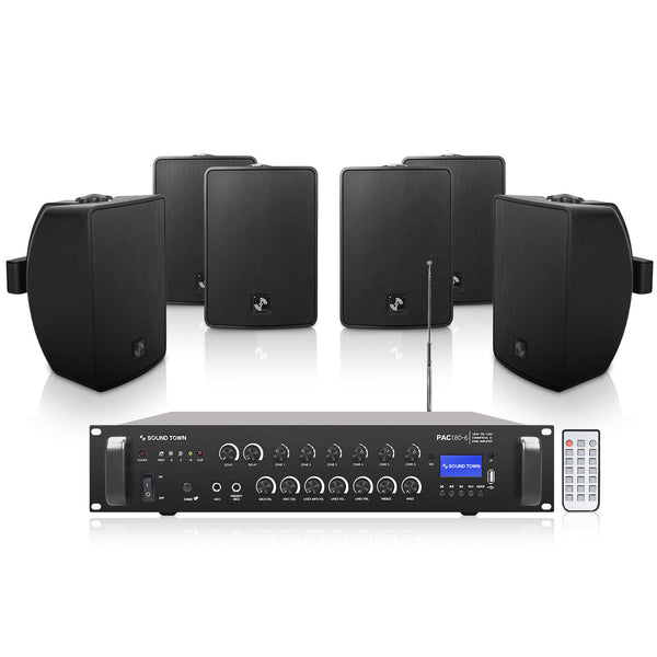 PAC180X6TV4B-6-Zone-70V-100V-