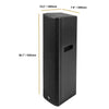 Sound Town PS-18SK8PW | High-Power Powered Column Line Array Speaker with 4x6" Woofers, Dual Compression Drivers, Class-D with DSP, TWS, Birch Plywood, Wall Mount for Installations, Conference, Black - Size and Dimensions