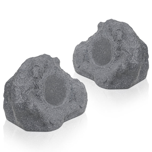 Sound Town ROCK-52G-PAIR | Pair of 2-Way 5.25" High Fidelity Passive Outdoor Rock Speakers, Weather-Resistant, 70V/100V/8-Ohm, for Commercial Installation