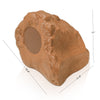 Sound Town ROCK-62BR-PAIR | Pair of 2-Way 6.5" High Fidelity Passive Outdoor Rock Speakers, Weather-Resistant, 70V/100V/8-Ohm, for Commercial Installation - Dimension & Size