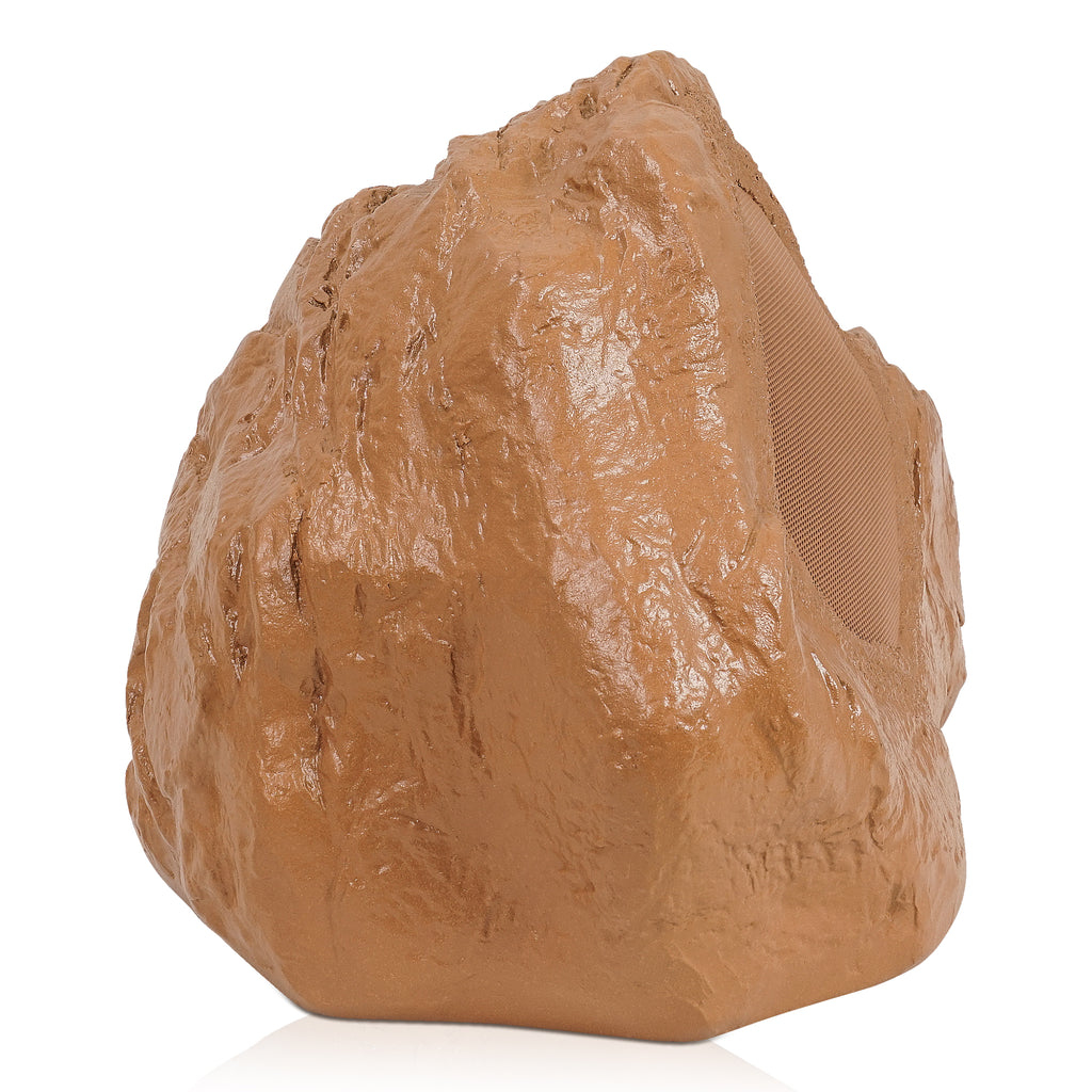 Sound Town ROCK-82BR-PAIR | Pair of 2-Way 8" High Fidelity Passive Outdoor Rock Speakers, Weather-Resistant, 70V/100V/8-Ohm - Side View 
