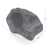 Sound Town ROCK-82G-PAIR | Pair of 2-Way 8" High Fidelity Passive Outdoor Rock Speakers, Weather-Resistant, 70V/100V/8-Ohm, for Commercial Installation - Dimension & Size