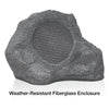 Sound Town ROCK-82G-PAIR | Pair of 2-Way 8" High Fidelity Passive Outdoor Rock Speakers, Weather-Resistant, 70V/100V/8-Ohm, for Commercial Installation - Fiberglass Enclosure 