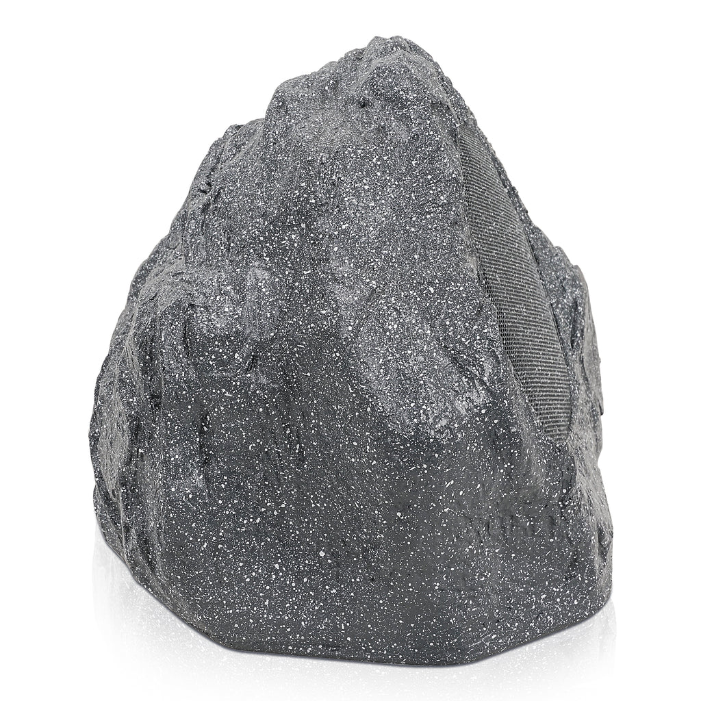 Sound Town ROCK-82G-PAIR | Pair of 2-Way 8" High Fidelity Passive Outdoor Rock Speakers, Weather-Resistant, 70V/100V/8-Ohm, for Commercial Installation - Side View 