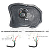 Sound Town ROCK-82G-PAIR | Pair of 2-Way 8" High Fidelity Passive Outdoor Rock Speakers, Weather-Resistant, 70V/100V/8-Ohm, for Commercial Installation - Wiring Diagram