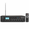 SDCA120-3 | 120W 3-Zone 70V/100V Commercial Class-D Power Amplifier with Bluetooth for Restaurants, Lounges, Bars, Pubs, Warehouses, Multi-Zone Installation - Front Panel with Remote