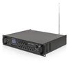 Sound Town SDCA500-4-R | REFURBISHED: 500W 4-Zone 70V/100V Commercial Class-D Power Amplifier with Bluetooth for Restaurants, Lounges, Bars, Pubs, Warehouse-Left Angle 