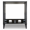 Sound Town SDRK-10SLD | DIY 10U Slanted Desktop Turret Studio Rack for Home Studio and Recording Room, Baltic Birch Plywood, Black Espresso - Front Panel