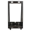 Sound Town SDRK-20TD | DIY 20U Slanted Studio Rack with 2U Lower Storage, Casters, for Home Studio and Recording Room, Baltic Birch Plywood, Black Espresso - Back Panel