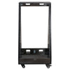 Sound Town SDRK-20TD | DIY 20U Slanted Studio Rack with 2U Lower Storage, Casters, for Home Studio and Recording Room, Baltic Birch Plywood, Black Espresso - Front Panel
