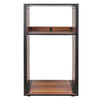 Sound Town SDRK-20WN-R REFURBISHED: DIY 20U Space Studio Equipment Rack w/ Furniture Grade Walnut Laminate, Rubber Feet, Casters - Straight Design, Wood, Universal, Server