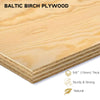 Sound Town SDRK-4B-R | REFURBISHED: 4U (4-Space) Studio Equipment Rack with Birch Plywood, for Recording Room, PA/DJ Pro Audio, Home Audio, Weathered Brown - 5/8" Thick Baltic birch plywood