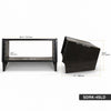 Sound Town SDRK-6SLD | DIY 6U Slanted Desktop Turret Studio Rack for Home Studio and Recording Room, Baltic Birch Plywood, Black Espresso - Size and Dimensions