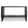 Sound Town SDRK-6SLD | DIY 6U Slanted Desktop Turret Studio Rack for Home Studio and Recording Room, Baltic Birch Plywood, Black Espresso - Front Panel