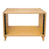 Sound Town BGC410OR-R | REFURBISHED: 6U (6-Space) Angled Desktop Turret Studio & Recording Equipment Rack with Baltic Birch Plywood for Rackmountable Gear