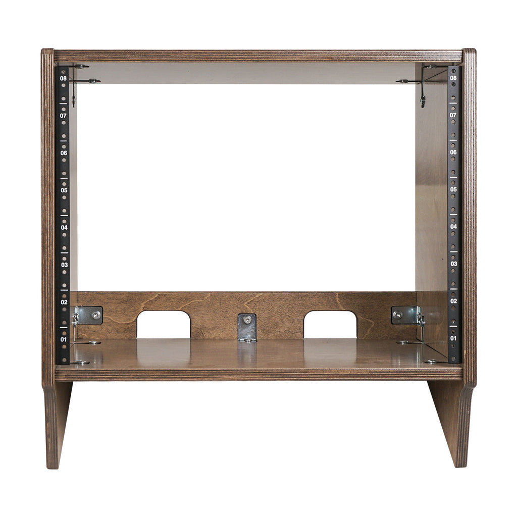 Slb Mwd Computer Rack SDRK-8SLB | DIY 8U Angled Desktop Turret Studio Rack with Plywood ...