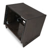 Sound Town SDRK-8SLD | DIY 8U Angled Desktop Turret Studio Rack for Home Studio and Recording Room, Baltic Birch Plywood, Black Espresso - Left Side Panel