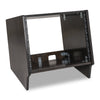 Sound Town SDRK-8SLD | DIY 8U Angled Desktop Turret Studio Rack for Home Studio and Recording Room, Baltic Birch Plywood, Black Espresso - Right Side Panel