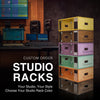 SDRK-CC Custom Colored Studio Racks - Inspire Creativity with Modern & Unique Vibrant Home / Recording Studios