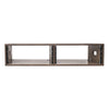 Sound Town SDRK-D4B-R 2 x 4U (4-Space) Double Bay Studio Equipment Rack, Weathered Brown Plywood, for Recording Room, Home Studio, Refurbished