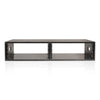 Sound Town SDRK-D4D | DIY 2 x 4U Double-Bay Studio Rack for Home Studio and Recording Room, Baltic Birch Plywood, Black Espresso - Front Panel