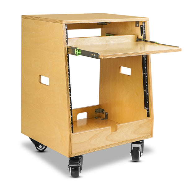 SDRK-ST10T | DIY Slanted 10U Studio Rack (2U Top + 8U Lower), w