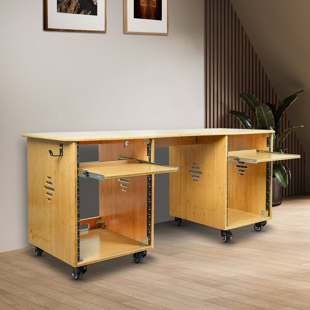 SDRK-WS69CB | Studio Desk Workstation with Dual 13U Side Rack