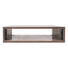 Sound Town SDRK-Y2B-R | REFURBISHED: DIY 2U Studio Rack with Baltic Birch Plywood, Weathered Brown for Recording Room, Home Studio - Open Back