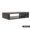 Sound Town SDRK-Y2D | DIY 2U Desktop Studio Rack for Home Studio and Recording Room, Baltic Birch Plywood, Black Espresso - Size and Dimensions