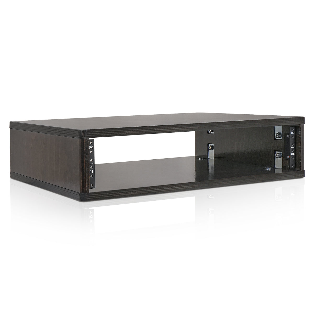 SDRK-Y2D | 2U Desktop Studio Rack for Home and Recording Room, Plywood ...