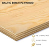 Sound Town SDRK-Y4-R | REFURBISHED: DIY 4U (4-Space) Studio & Recording Equipment Rack w/ Baltic Birch Plywood, Golden Oak - 5/8" Thick Baltic birch plywood