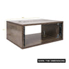 Sound Town SDRK-Y4B-R | REFURBISHED: DIY 4U Studio & Recording Rack with Baltic Birch Plywood, Weathered Brown - Interior and Exterior Size & Dimensions