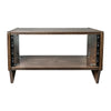 Sound Town SDRK-Y4SLB DIY 4U Angled Desktop Turret Studio Rack with Baltic Birch Plywood, Weathered Brown, Assembly Required - Open Back