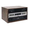 Sound Town SDRK-Y6B DIY 6U Studio Rack with Baltic Birch Plywood, Weathered Brown - Audio Equipment Cabinet Furniture for Line Switcher, Crossover, Microphone Systems, Receiver
