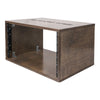 Sound Town SDRK-Y6B DIY 6U Studio Rack with Baltic Birch Plywood, Weathered Brown - Tabletop, Desktop