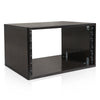 Sound Town SDRK-Y6D | DIY 6U Desktop Studio Rack for Home Studio and Recording Room, Baltic Birch Plywood, Black Espresso - Right Side Panel