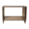 Sound Town SDRK-Y6SLB DIY 6U Angled Desktop Turret Studio Rack with Baltic Birch Plywood, Weathered Brown, Assembly Required - Open Back