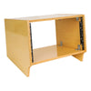 Sound Town SDRK-Y6SL DIY 6U Angled Desktop Turret Studio Rack with Baltic Birch Plywood, Golden Oak, Assembly Required - Server Devices