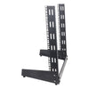 Sound Town ST2PF-12LW-R | REFURBISHED: 12U 2-Post Desktop Open-Frame Rack, for Audio/Video, Network Switches, Routers, Patch Panels - Side Panel
