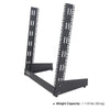 Sound Town ST2PF-12LW-R | REFURBISHED: 12U 2-Post Desktop Open-Frame Rack, for Audio/Video, Network Switches, Routers, Patch Panels - Weight Capacity