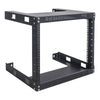 Sound Town ST2PWOR-8U-R | REFURBISHED: 2-Post 8U Wall-Mount Open Frame Rack for PA, Servers, IT Equipment, Network Devices, AV, Patch Panels, 16" Depth - Heavy Duty
