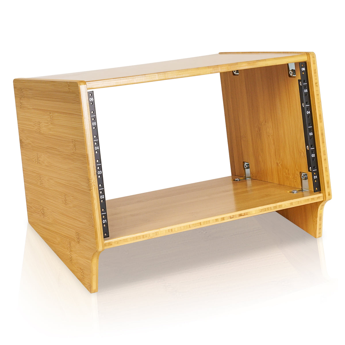 cartonode engineering ハークサイズスタジオラック FRP製 STBR-6SL | DIY 6U Angled Desktop Turret Studio Rack, Solid