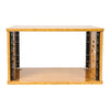 Sound Town STBR-6U | DIY 6U Solid Carbonized Bamboo Studio Equipment Rack w/ 14.2" Depth, Ventilation for Recording Room, PA/DJ Equipment, Home Audio - Front Panel, Rack Mountable