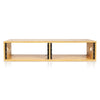 Sound Town STBR-D4-R | REFURBISHED: DIY 2 x 4U Studio Rack, Solid Carbonized Bamboo, for Recording Room, Home Studio - Audio Cabinet Furniture 